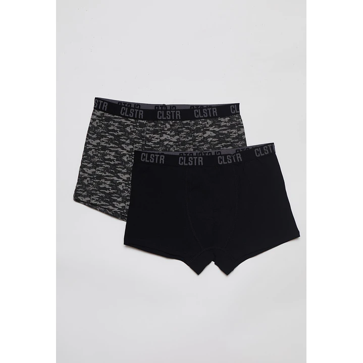 Boxer Bipack Medio Lolo Negro 1