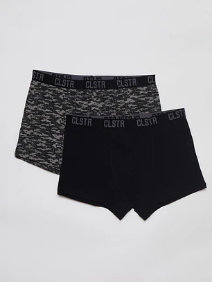 Boxer Bipack Medio Lolo Negro