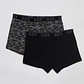 Boxer Bipack Medio Lolo Negro - Miniatura 1