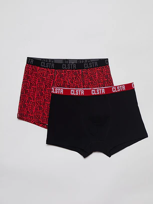 Boxer Bipack Medio Lolo Negro