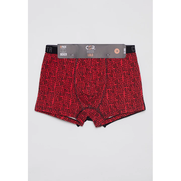 Boxer Bipack Medio Lolo Negro 2