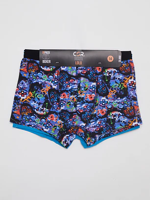 Boxer Bipack Medio Lolo Azul