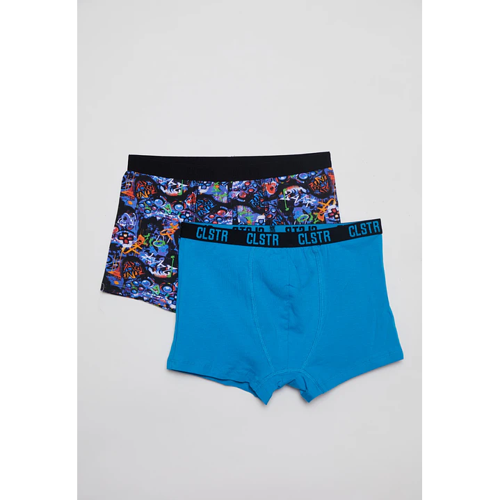 Boxer Bipack Medio Lolo Azul 1