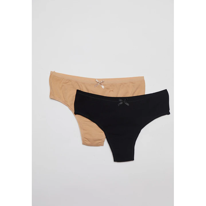 Calzón Cullote Mujer Negro 1