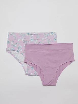 Calzón Tiro Alto Mujer Rosado