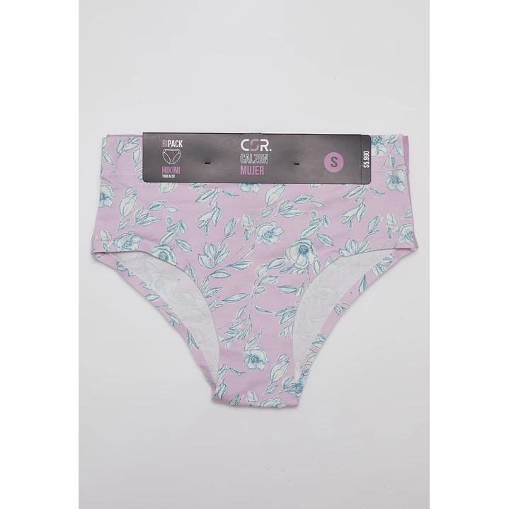 Calzón Tiro Alto Mujer Rosado 2