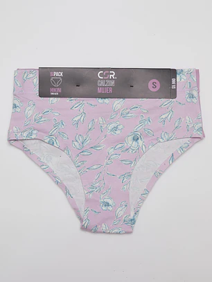 Calzón Tiro Alto Mujer Rosado