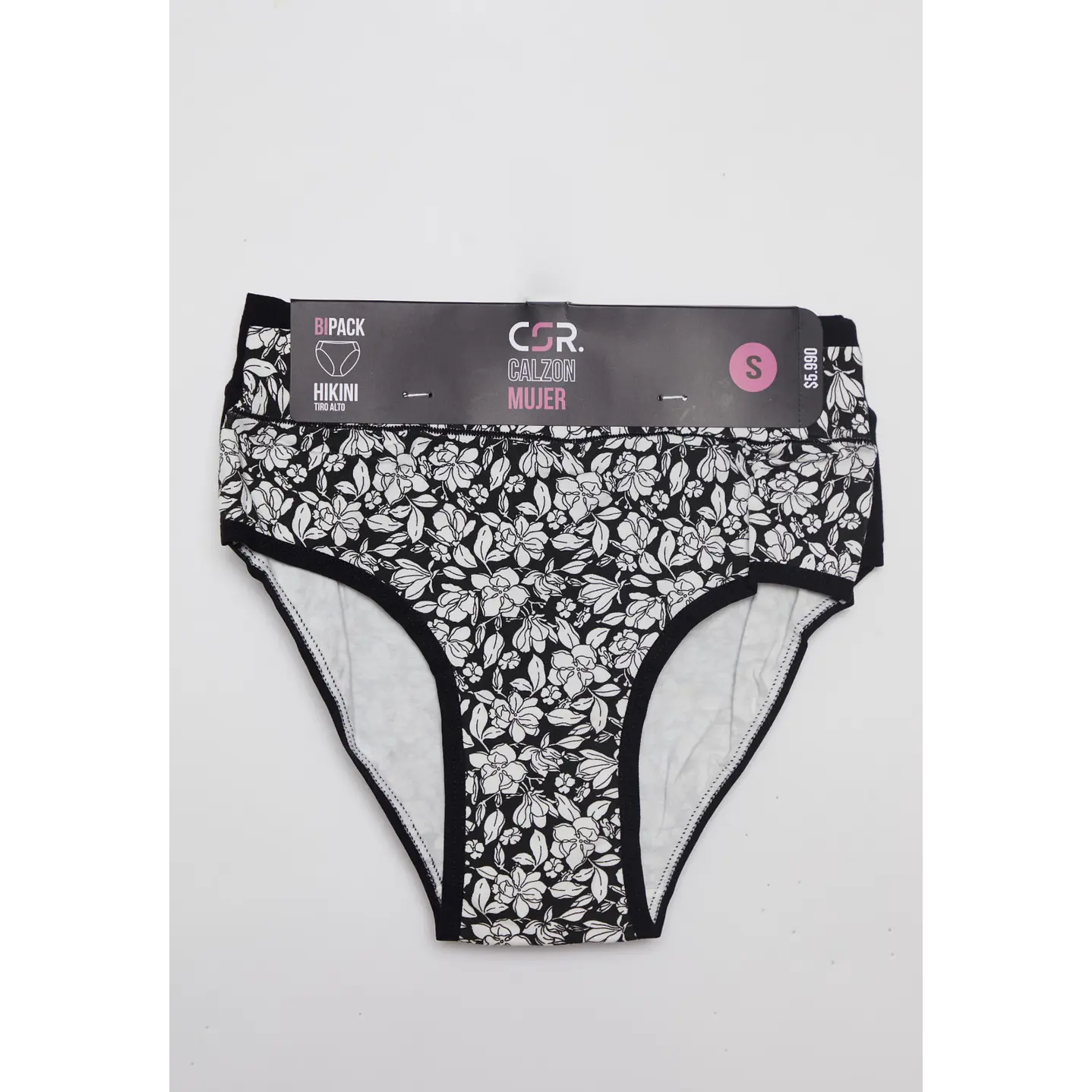 Calzón Tiro Alto Mujer Negro 2