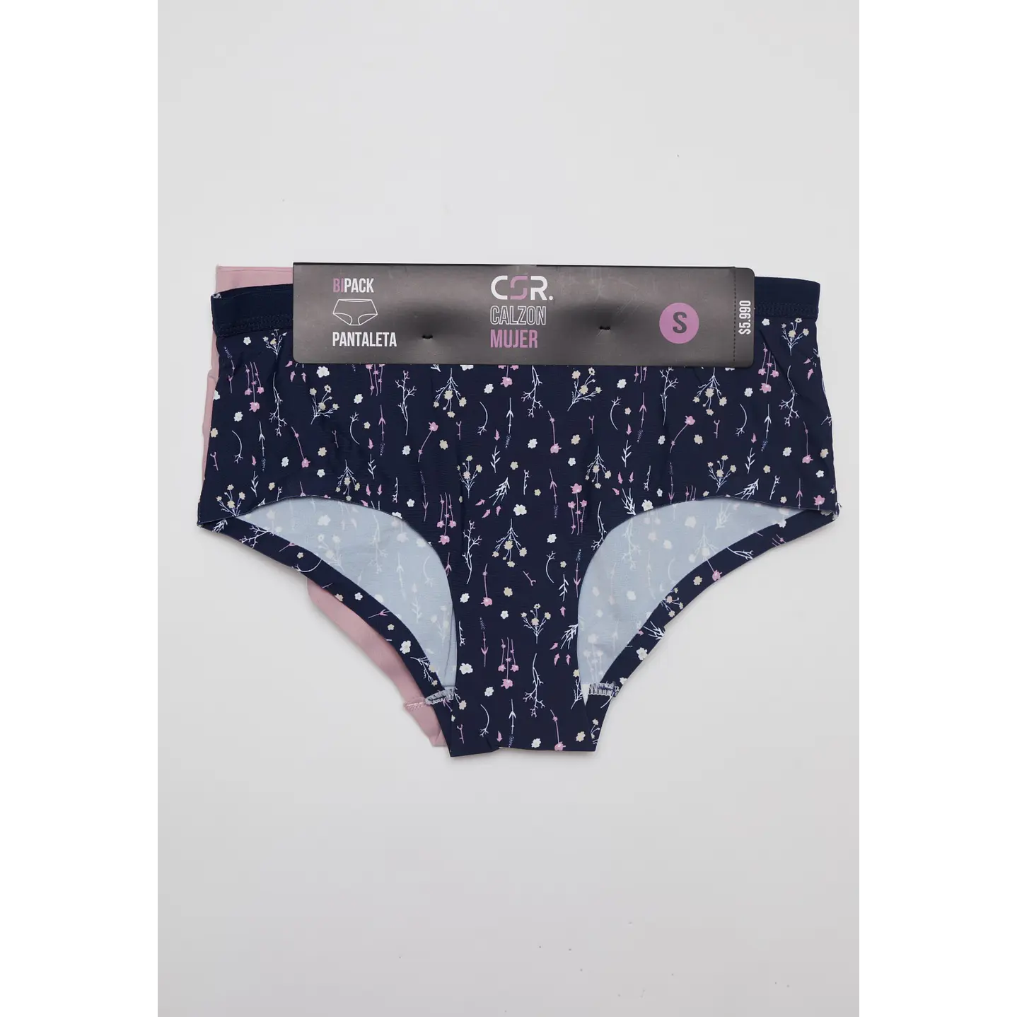 Calzón Bipack Micro Mujer Rosado 2
