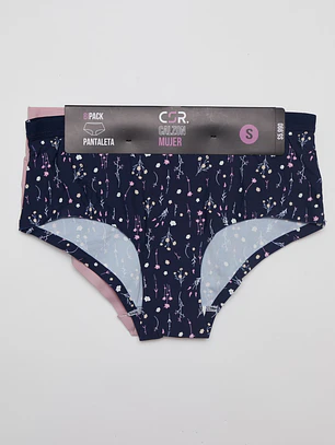 Calzón Bipack Micro Mujer Rosado