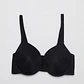 Sosten Padding Microfibra Mujer Negro - Miniatura 1
