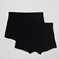 Boxer Bipack Medio Hombre Negro - Miniatura 1
