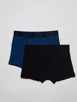 Boxer Bipack Medio Hombre Negro