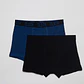 Boxer Bipack Medio Hombre Negro - Miniatura 1
