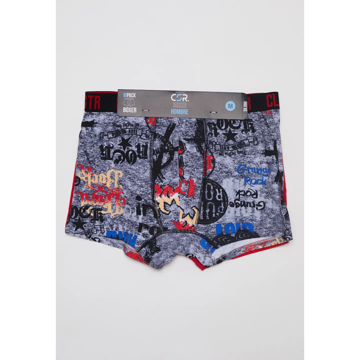 Boxer Bipack Medio Hombre Rojo 2