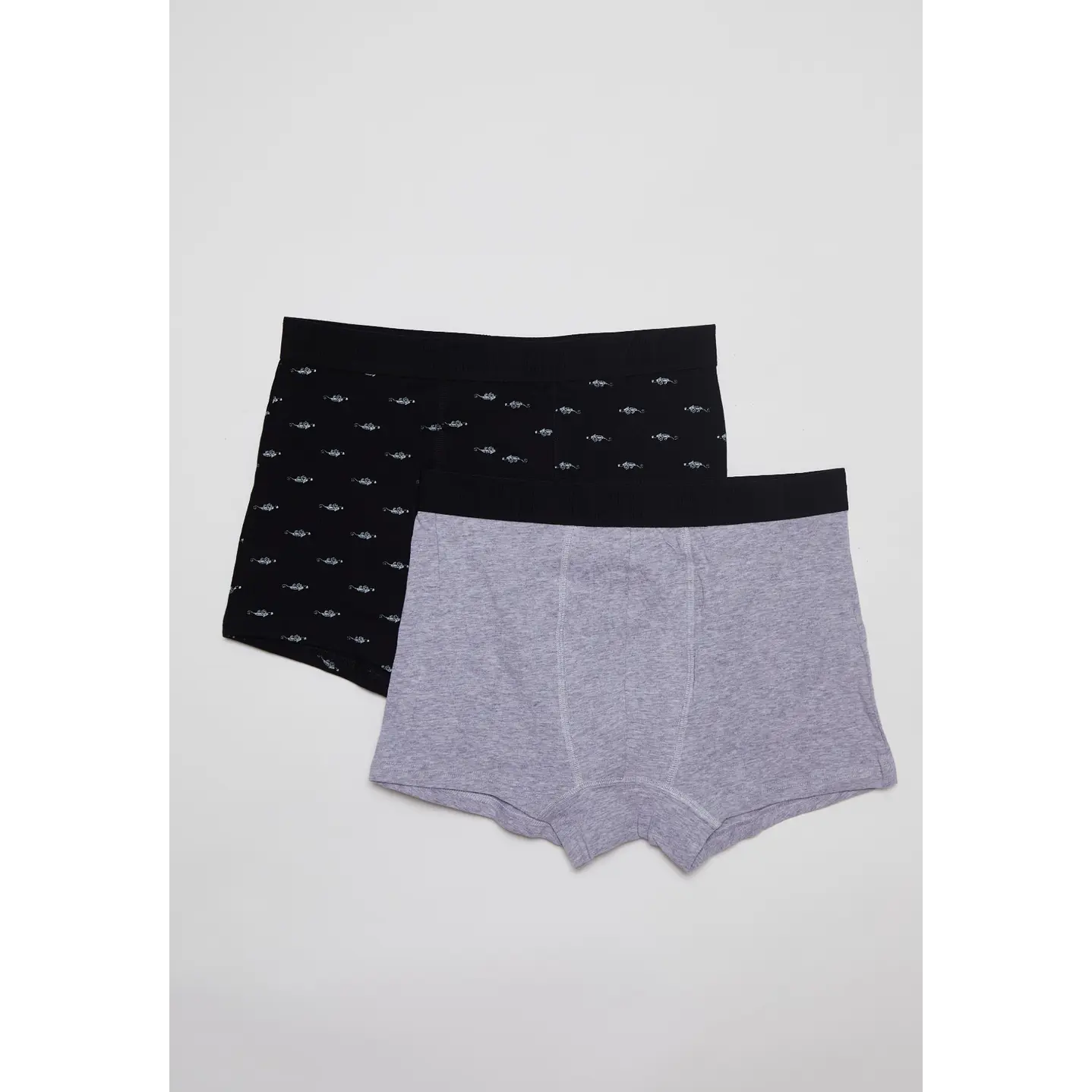 Boxer Bipack Medio Hombre Gris 1
