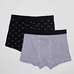 Boxer Bipack Medio Hombre Gris - Miniatura 1