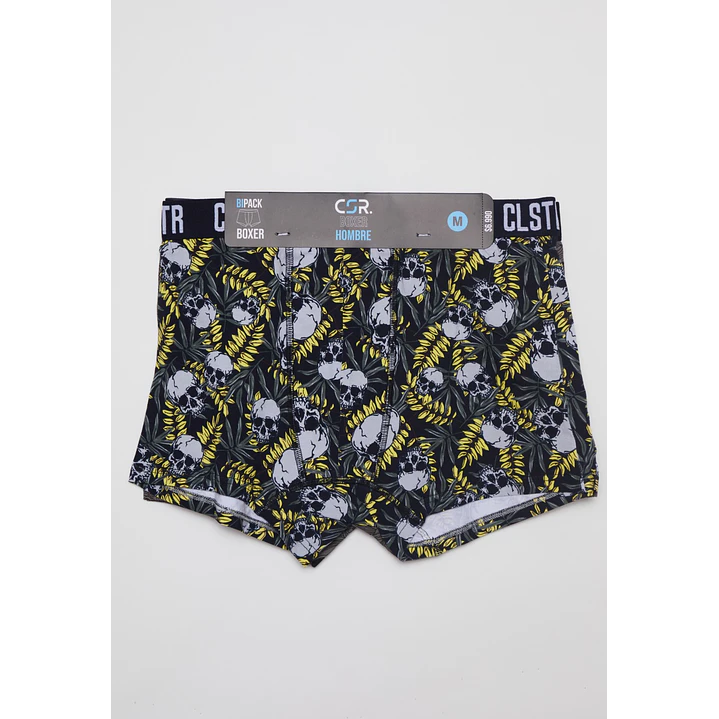 Boxer Bipack Medio Hombre Gris 2