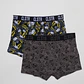 Boxer Bipack Medio Hombre Gris - Miniatura 1