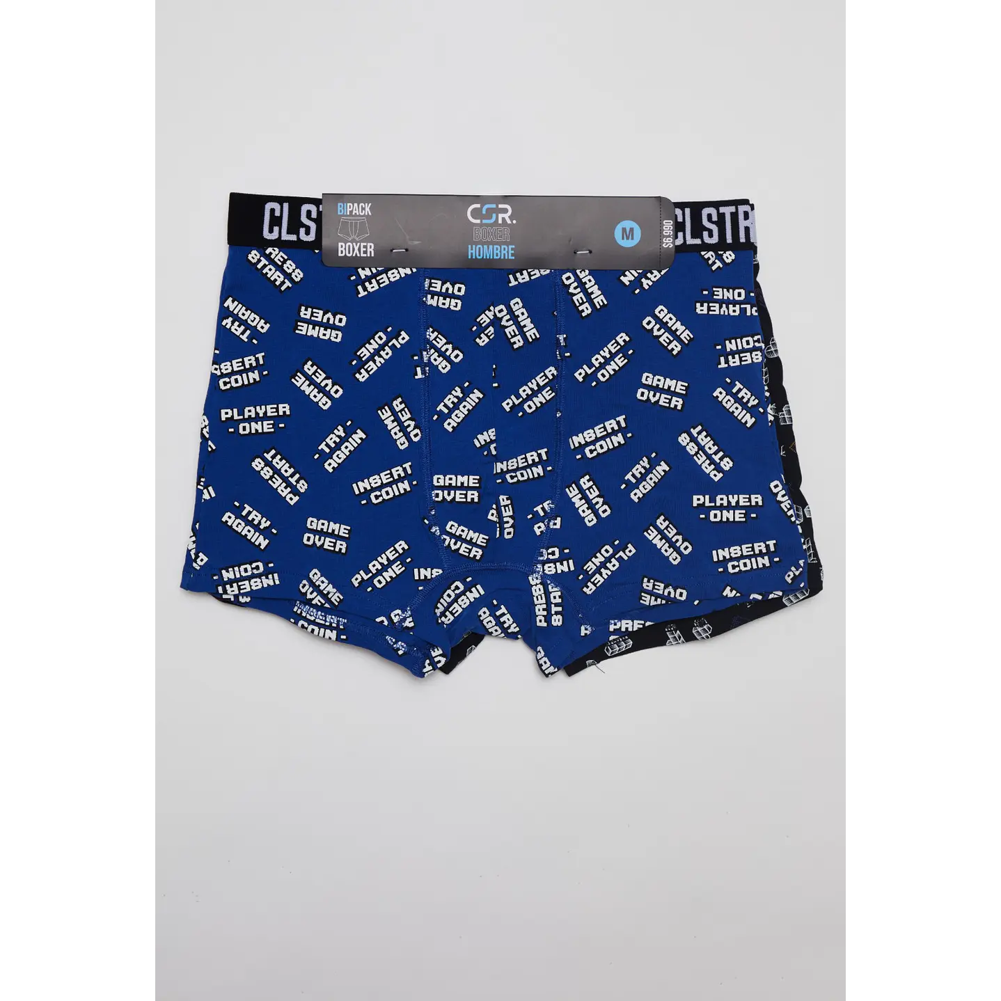 Boxer Bipack Medio Hombre Azul 2