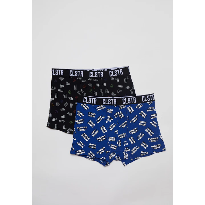 Boxer Bipack Medio Hombre Azul 1