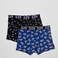 Boxer Bipack Medio Hombre Azul - Miniatura 1
