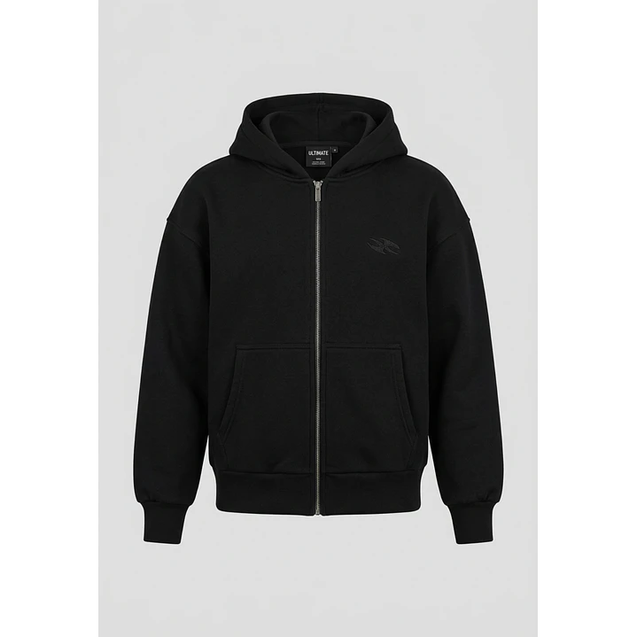 Polerón Boxy Hombre Negro 1
