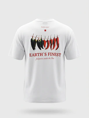 Polera Aji Hombre Blanco