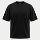 Polera Básica Boxy Fit Hombre Negro - Miniatura 1