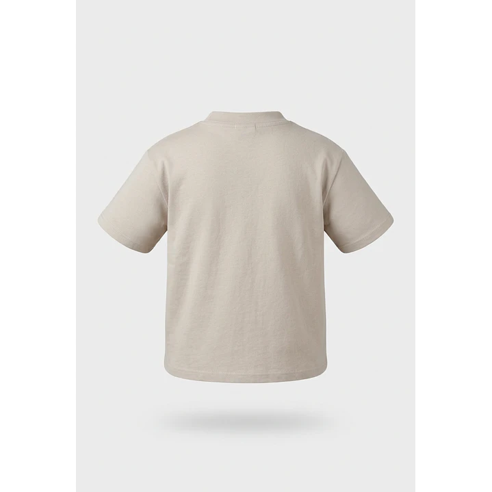 Polera Básica Boxy Fit Hombre Beige 1