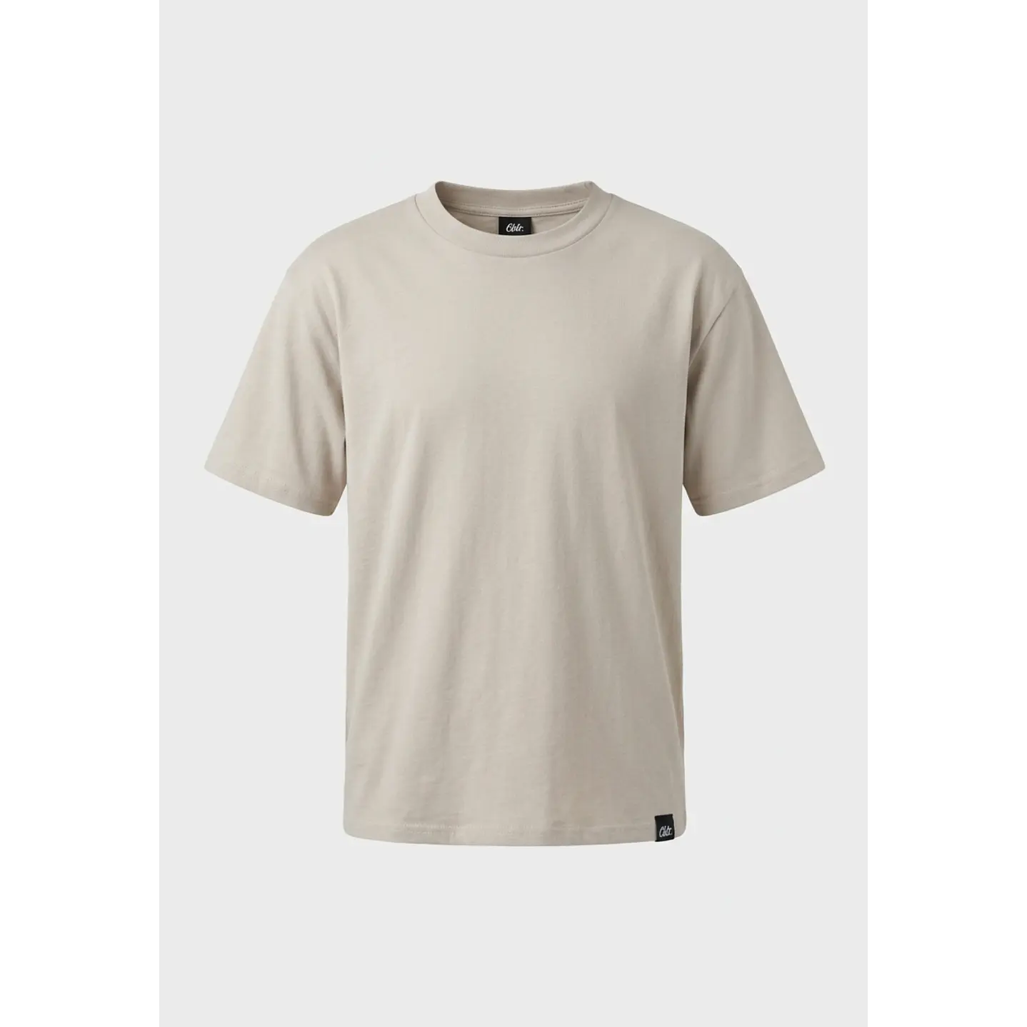 Polera Básica Boxy Fit Hombre Beige 2
