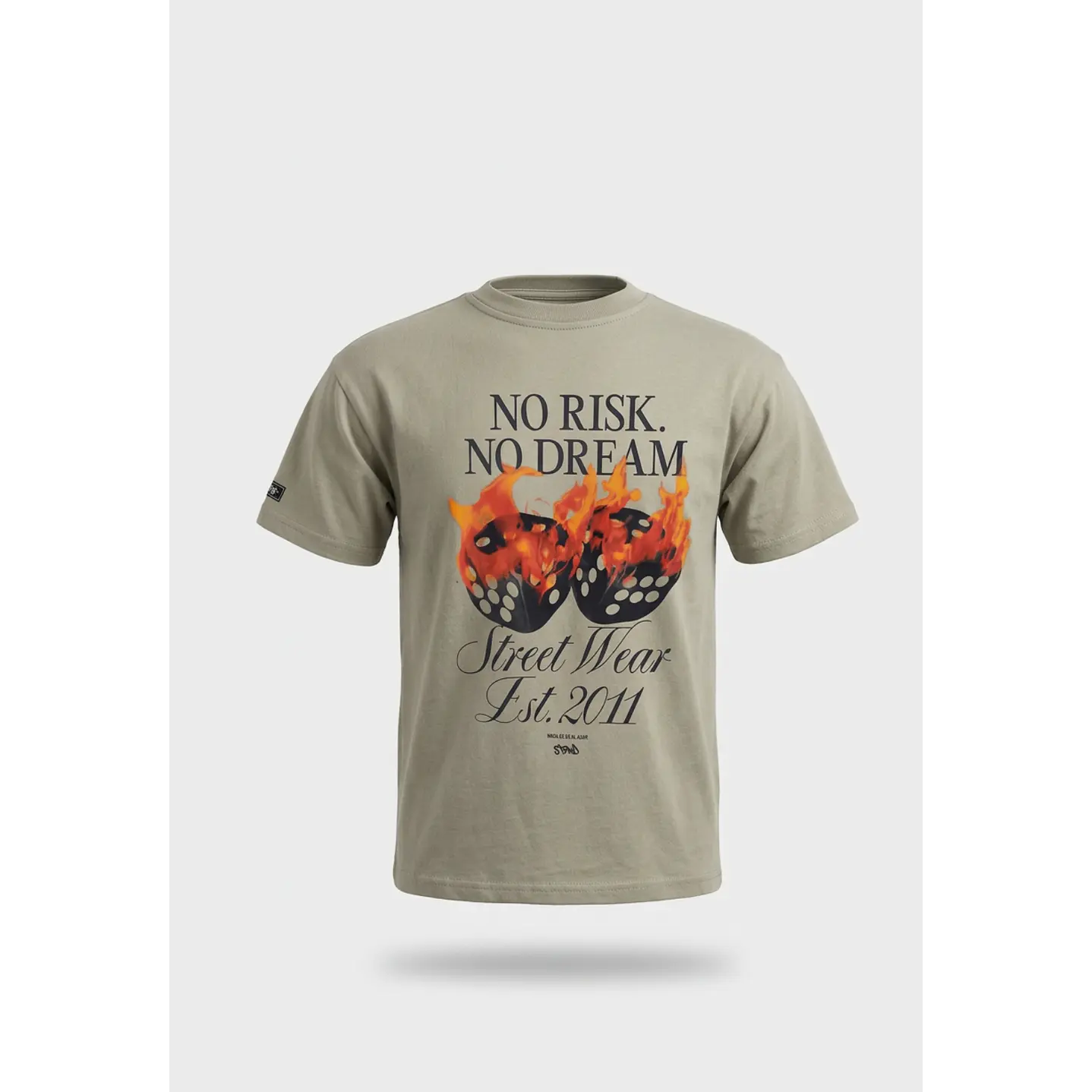 Polera No Risk No Dream Lolo Beige 1