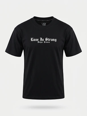 Polera Letras 3D Lolo Negro