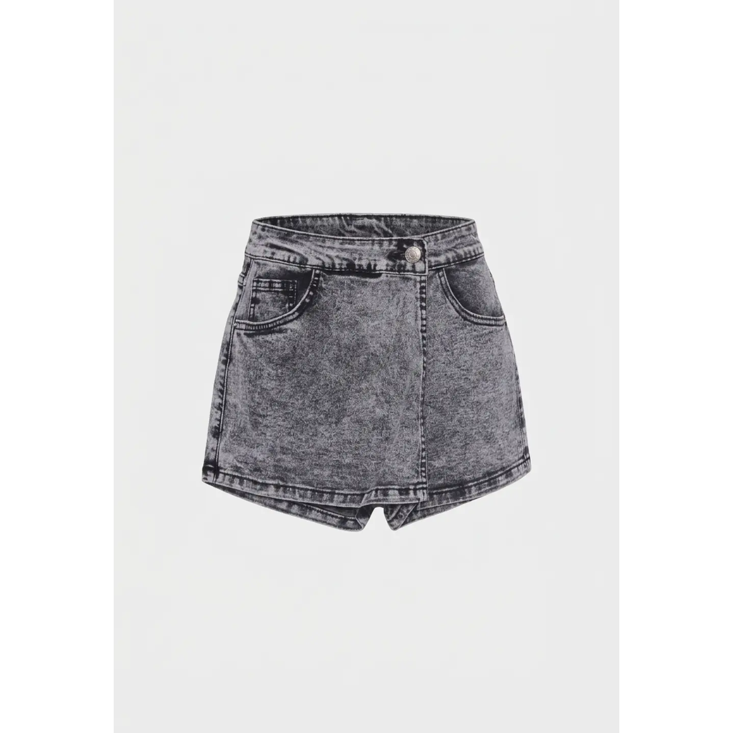 Falda Short Denim Lola Gris 1