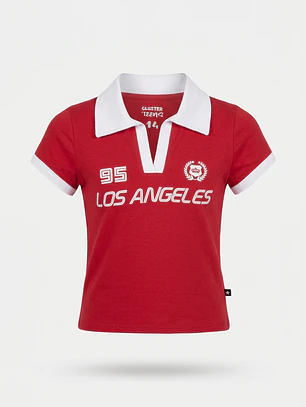 Polera Los Angeles Lola Rojo