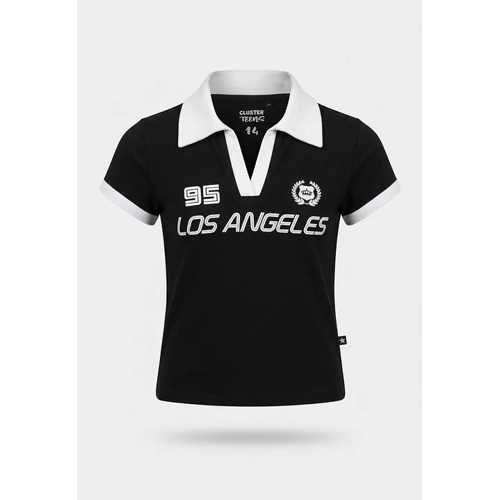 Polera Los Angeles Lola Negro 1