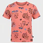 Polera Dino Niño Naranja - Miniatura 2