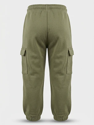 Buzo Cargo Loose Fit Niño Verde
