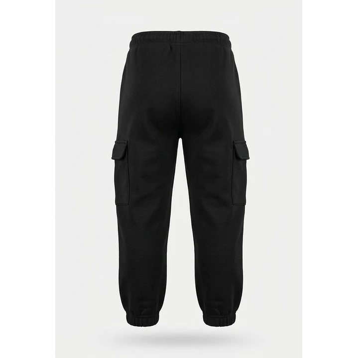 Buzo Cargo Loose Fit Niño Negro 2