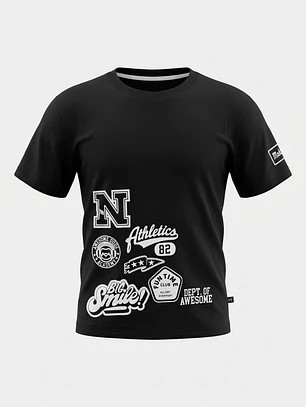 Polera College Niño Negro