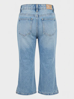 Jeans Lentejuelas Flare Niña Azul