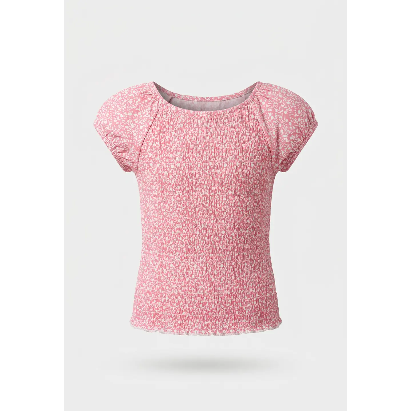 Polera Panal Niña Rosado 2