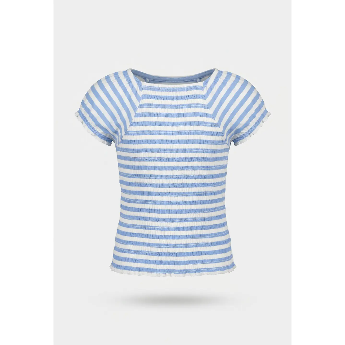 Polera Panal Niña Celeste 2