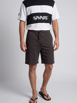 Bermuda Básico Cargo Hombre Café