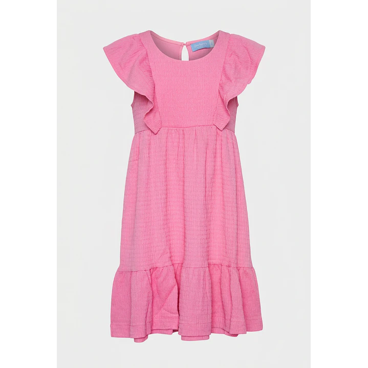Vestido Largo Fantasía Vuelo Niña Rosado 1