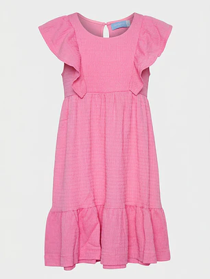 Vestido Largo Fantasía Vuelo Niña Rosado