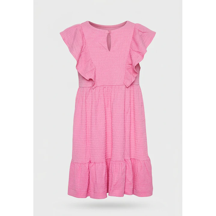 Vestido Largo Fantasía Vuelo Niña Rosado 2