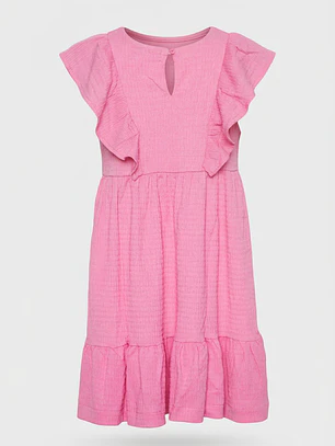 Vestido Largo Fantasía Vuelo Niña Rosado