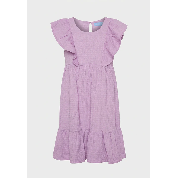 Vestido Largo Fantasía Vuelo Niña Lila 1