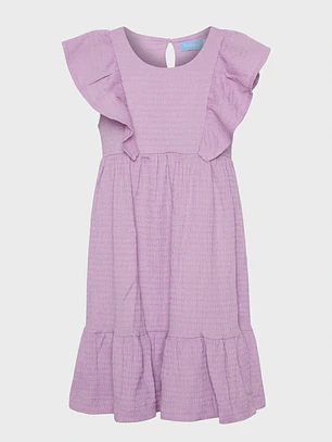 Vestido Largo Fantasía Vuelo Niña Lila